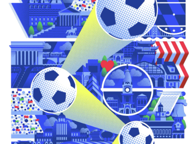 FIFA世界杯费城主办城市海报首发,花展独家揭晓